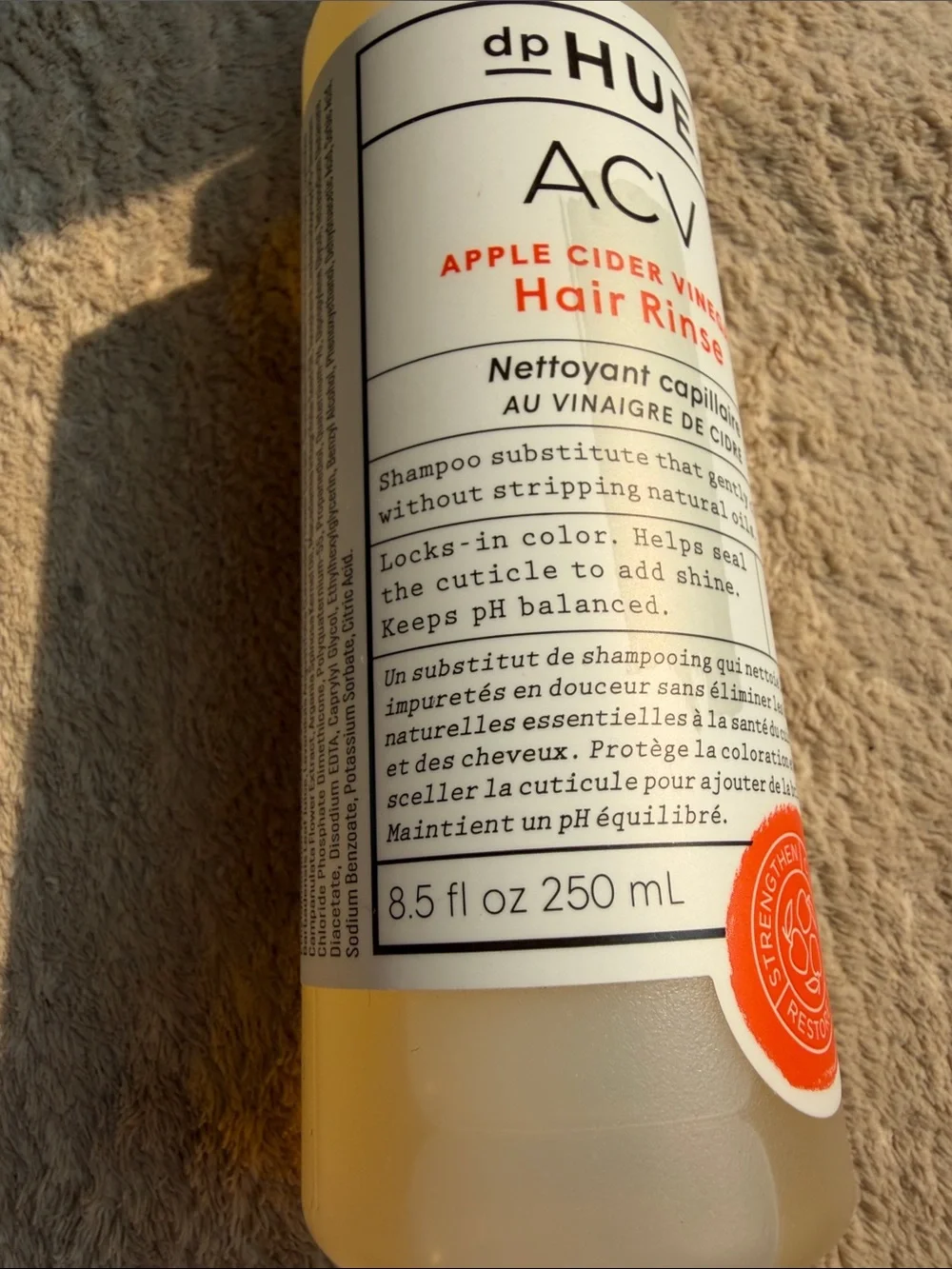 dpHUE ACV Apple Cider Vinegar Hair Rinse - White